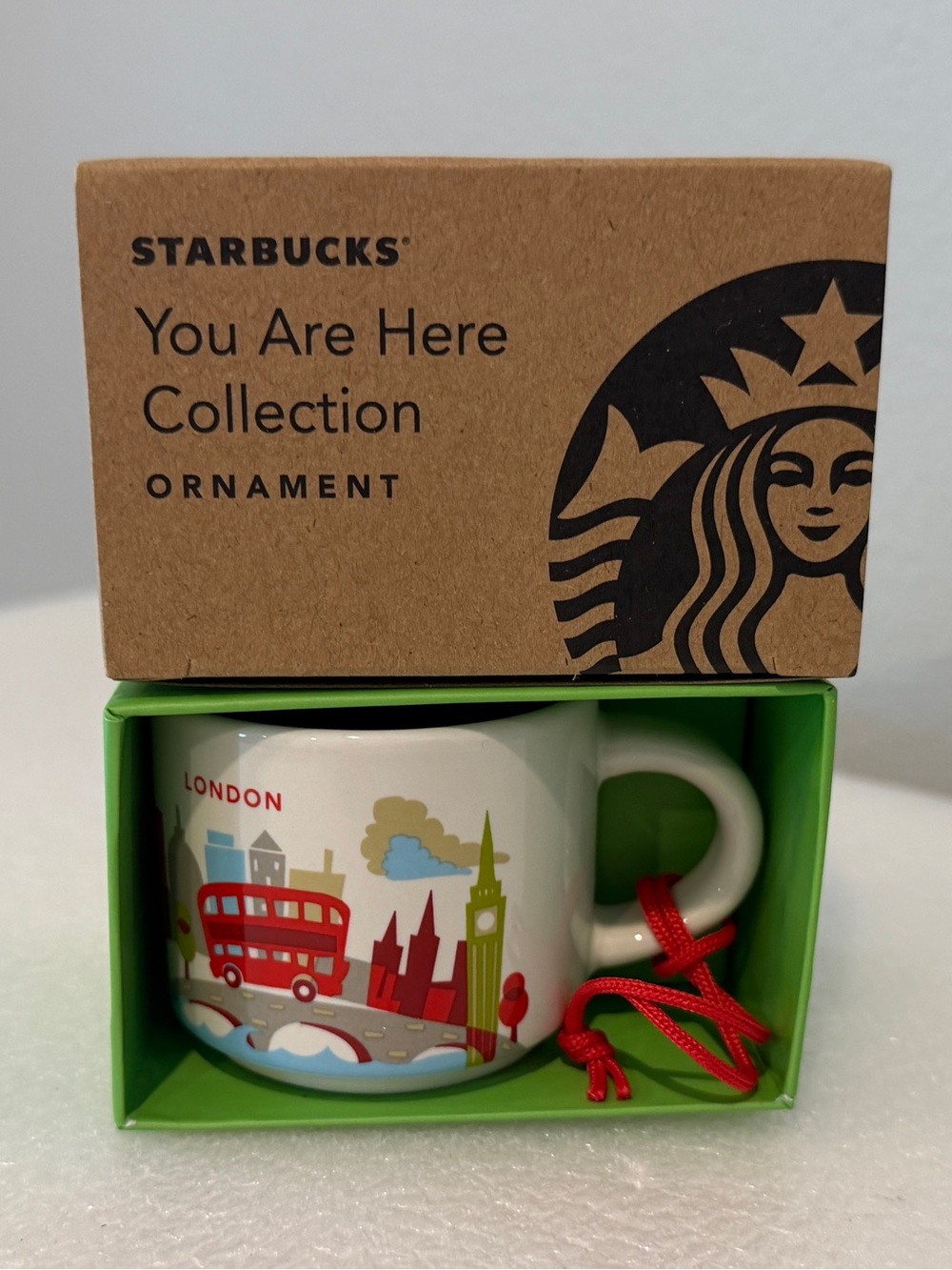 Starbucks London You Are Here Mug Christmas Ornament NIB